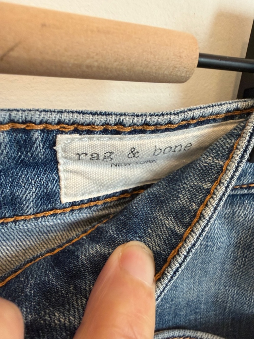 RAG AND BONE -Classic Rolled Cuff Denim Shorts - Picture 9 of 16